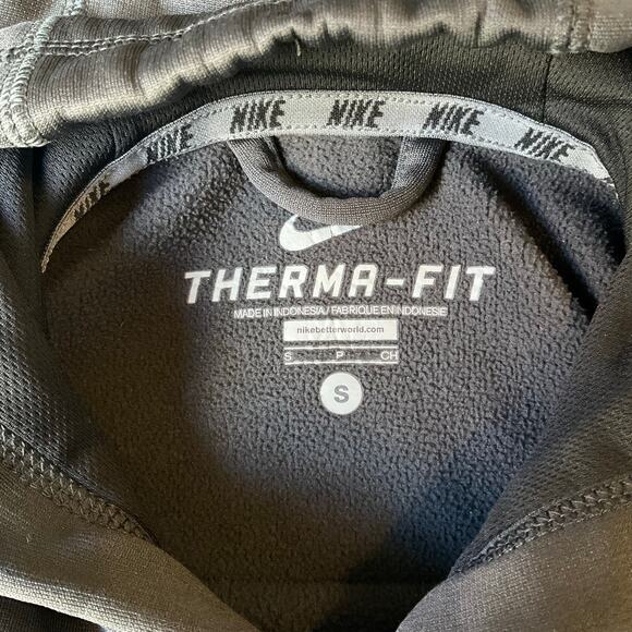 Nike Therma-fit Women Sweatshirt size S Hoodie Hand Warmer Gray Lincoln Trojans - Picture 7 of 10